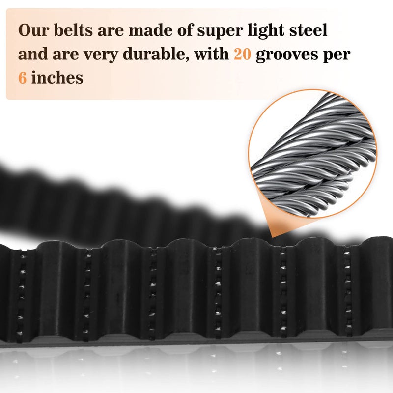 Vanesa 41A5250 41AB050-2 Belt for 7 Ft High Garage Door, 237"" Garage Door Opener Belt Compatible with liftmaster Chamberlain Garage Door Opener Models HD920EV WD822KD 248739 248754 HD900D HD520EV - Image 5